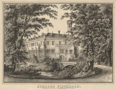 Castillo de Fischbach, 183 x 250 mm de Ernst Wilhelm Knippel
